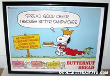 'King Snoopy with birds Butternut Bread Poster