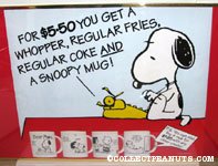 'Peanuts Mugs Burger King Poster