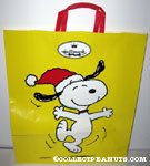 Snoopy Dancing in Stocking Hat Shopping Bag