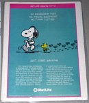 Snoopy walking with Woodstock Metlife Magazine Ad