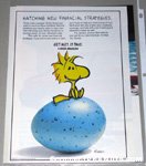 Woodstock sitting on egg Metlife Magazine Ad