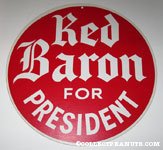 Red Baron for President Hanging Display