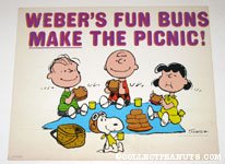 Peanuts Gang having a Picnic Sign 