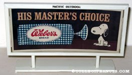 Snoopy 'His Master's Choice' Weber's Bread Billboard Mockup 