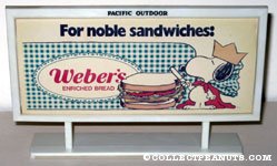 Snoopy the Prince 'For Noble Sandwiches' Weber's Bread Billboard Mockup
