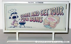 Lucy Grilling 'Come and Get your Fun Buns' Weber's Bread Billboard Mockup