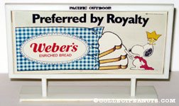 Snoopy the Prince 'Preferred by Royalty' Weber's Bread Billboard Mockup