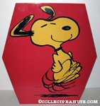 Snoopy dancing Wooden Sign