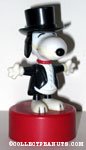 Snoopy in tuxedo Push Puppet