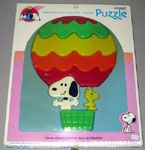Snoopy & Woodstock riding in Hot Air Balloon Puzzle