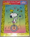 Snoopy on Unicycle juggling Eggs with Woodstock on his head Puzzle