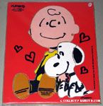 Snoopy leaning on Charlie Brown Puzzle