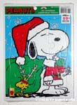 Santa Snoopy and Reindeer Woodstock Puzzle