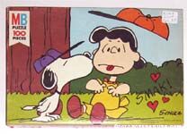 Snoopy kissing Lucy Puzzle