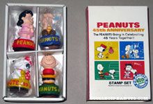 Peanuts gang 45th Anniversary Rubber Stamp Set