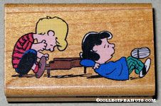 Schroder playing piano with Lucy Rubber Stamp