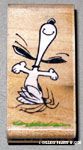 Snoopy dancing Rubber Stamp