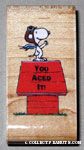Flying Ace on Doghouse 'You did it' Rubber Stamp