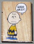 Charlie Brown 'Good Grief' Rubber Stamp