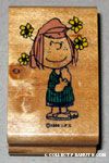 Peppermint Patty with flowers in her hair Rubber Stamp