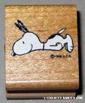 Snoopy surprised Rubber Stamp