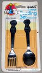 Snoopy & Woodstock balancing on Ball Fork & Spoon Set