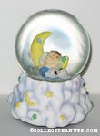 Snoopy and Linus asleep on moon Snowglobe