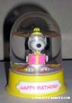 Snoopy with Gift Snow Globe