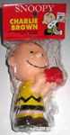 Charlie Brown with Supper Dish Squeaky Toy