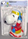 Snoopy Jogging with headset Squeaky Toy