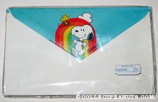 Snoopy & Woodstock under rainbow Envelopes