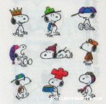 Snoopy hats Stickers