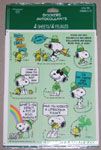 Snoopy and Woodstock St. Patrick's Stickers