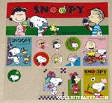 Peanuts Gang eating ice cream Stickers