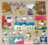 Snoopy playing Sax Stickers