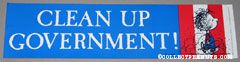 Pigpen 'Let's clean up government' Bumper Sticker