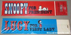 Snoopy for President & Lucy for First Lady Bumper Sticker