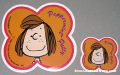 Peppermint Patty portrait in flower shape Sticker