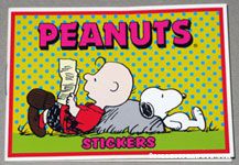 Snoopy & Charlie Brown leaning on rock Book of Stickers
