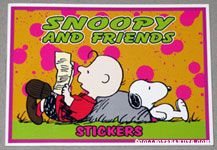 Snoopy & Charlie Brown leaning on rock Book of Stickers
