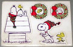 Snoopy & Woodstock Christmas Stickers