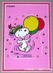 Snoopy dancing with balloons Sticker Postcard