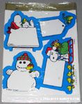 Snoopy & Woodstock Christmas Name Tag Stickers