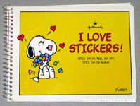 Snoopy holding Stickers Sticker Book