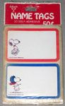 Flying Ace and Snoopy Dancing Name Tags