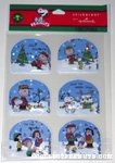 Peanuts Gang 'Snowglobe' Christmas Stickers