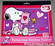 Snoopy & Woodstock Valentine Sticker Tablet