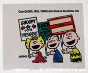 Charlie Brown, Sally & Linus with signs