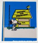 Snoopy with Broom, Woodstock and Doghouse 'Snoopy for President' Sticker