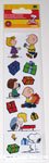 Peanuts Gang holding gifts Dimensional Stickers